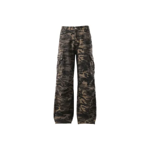 VESIBO Cargo Pants Unisex Army Green
