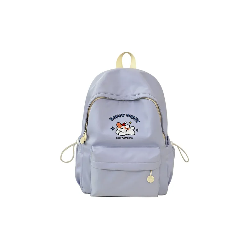 Moonshine Nylon Backpack Regular Unisex Yellow/White/Purple/Black-10