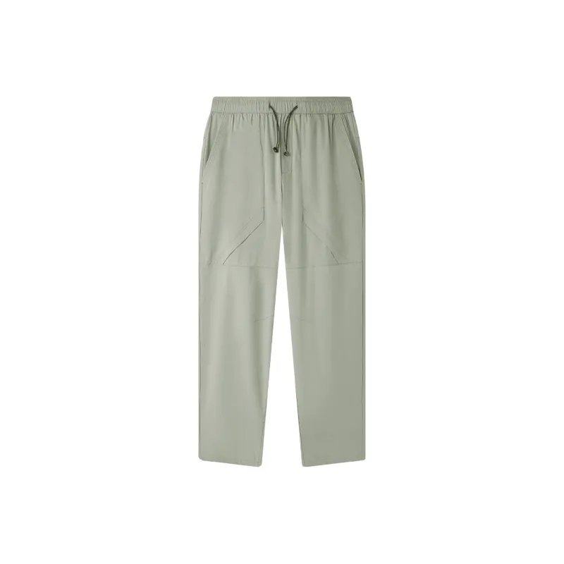HLA Casual Pants Men's Khaki Plaid-0