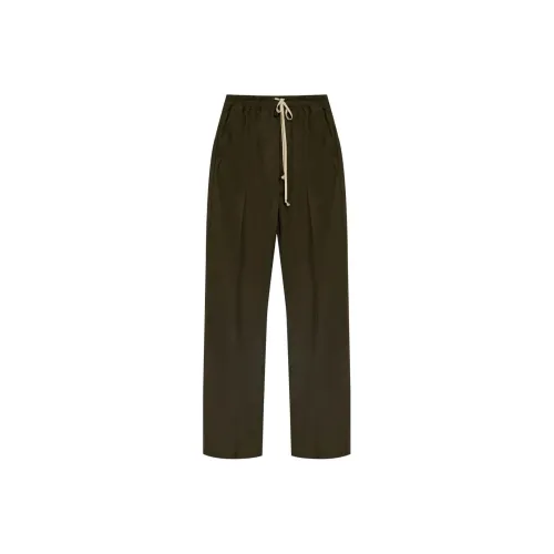 RICK OWENS Wide Leg Drawstring Trousers