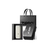 Sui Platinum+Autumn Water Gaze Leather Case (White)+ZIPPO Gift Box Set