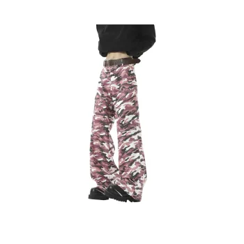 WARNING LIGHT Cargo Pants Unisex Pink