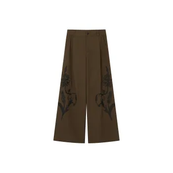 WULISHAONIAN Suit Trouser Unisex Brown