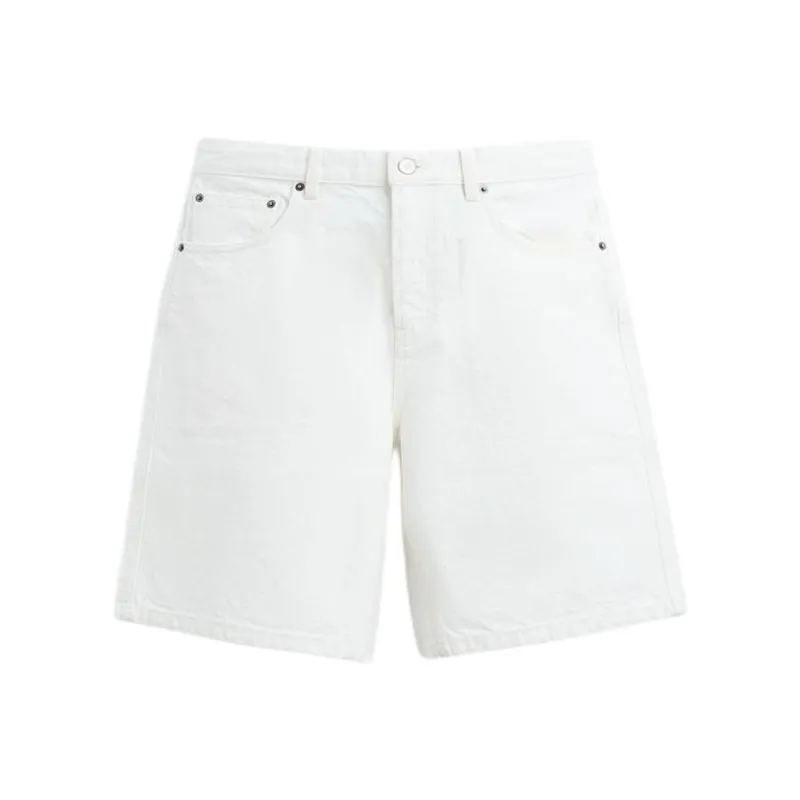 ZARA Denim Shorts Men White-0