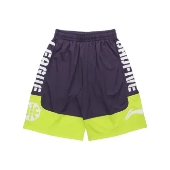 LiNing Badfive Casual Shorts Men's Gothic Grape Purple Juice Green