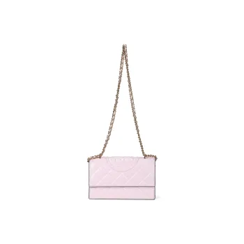 TORY BURCH Fleming Sheepskin Crossbody Bag, Shoulder Bag Trumpets Women's Purple