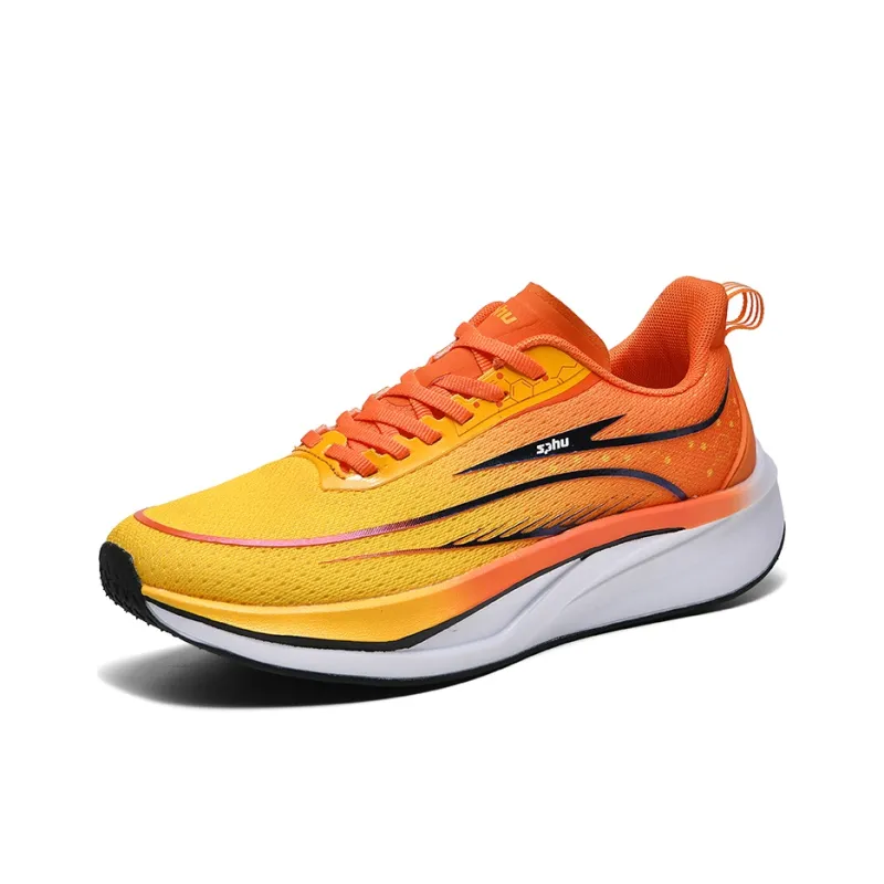 Ncmt Slip Resistant, Abrasion Resistant, Breathable Low Top Carbon Plate Running Shoes Unisex-1