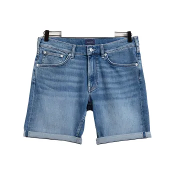 GANT Denim Shorts Men Light Blue