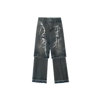 LBPC x LIANGBANPAOCAI LIANMINGKUAN Jeans Unisex Blue