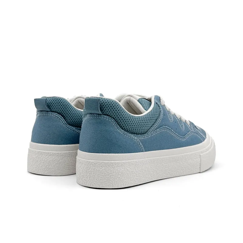 Mengsai Slip Resistant Cushioning Low Top Skateboard Shoes Men's Haze Blue-5