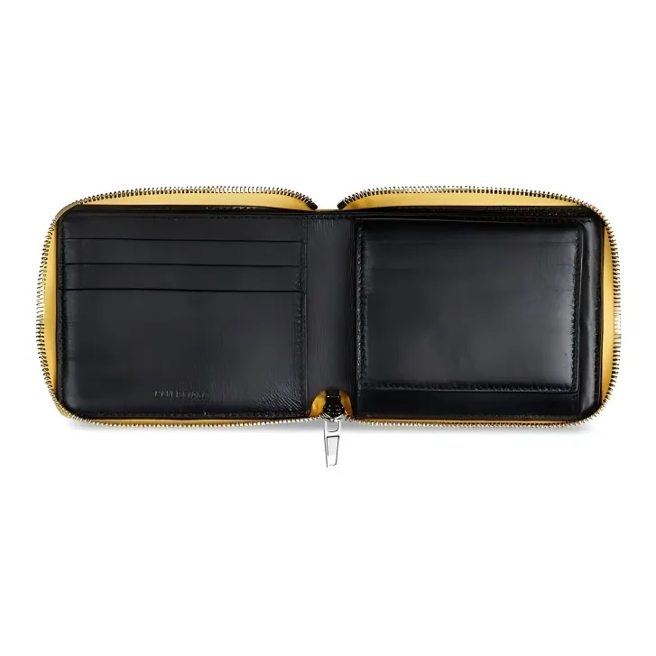 Balenciaga Calfskin Wallet Small Size Men's Yellow-2