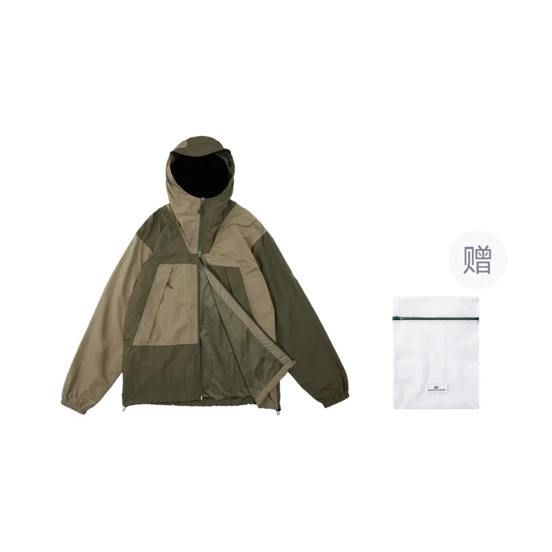 MOUNTAIN FEVER Trench Coat Unisex Khaki & Army Green-0