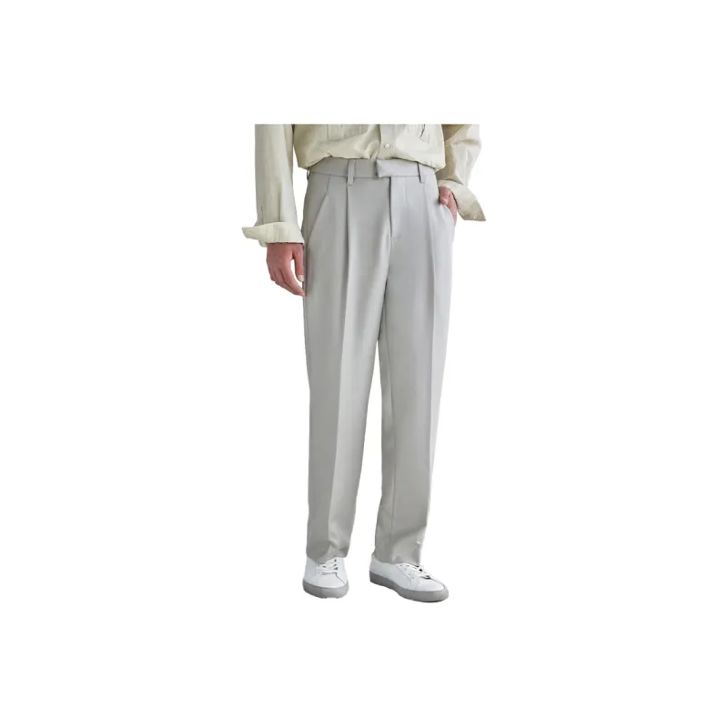 A.B.X Seasonal Wide Leg Opening Stackable Spring And Fall Casual Pants Men's-0
