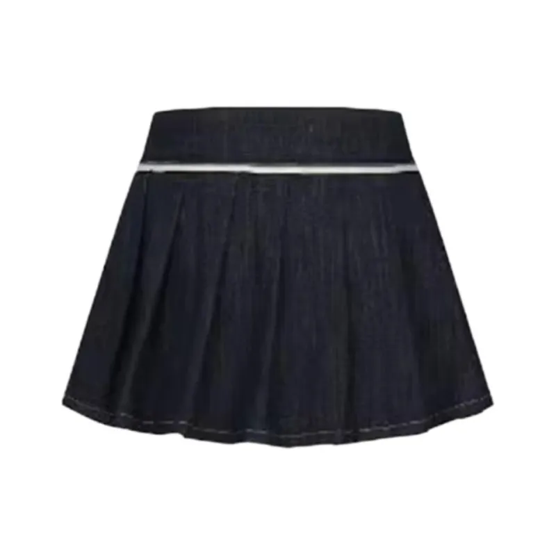 URBAN REVIVO Denim Short Skirts Women's Indigo-1