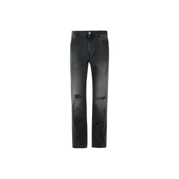 BALMAIN Distressed Slim Fit Jeans