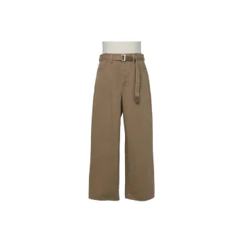 Sacai SS25 Jeans Men Light Umber