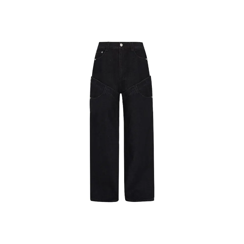455EMBLE Jeans Unisex Black-0