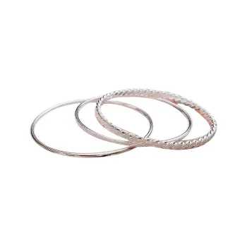HAOYINFANG 999 Fine Silver Sterling Silver Bracelets Women's