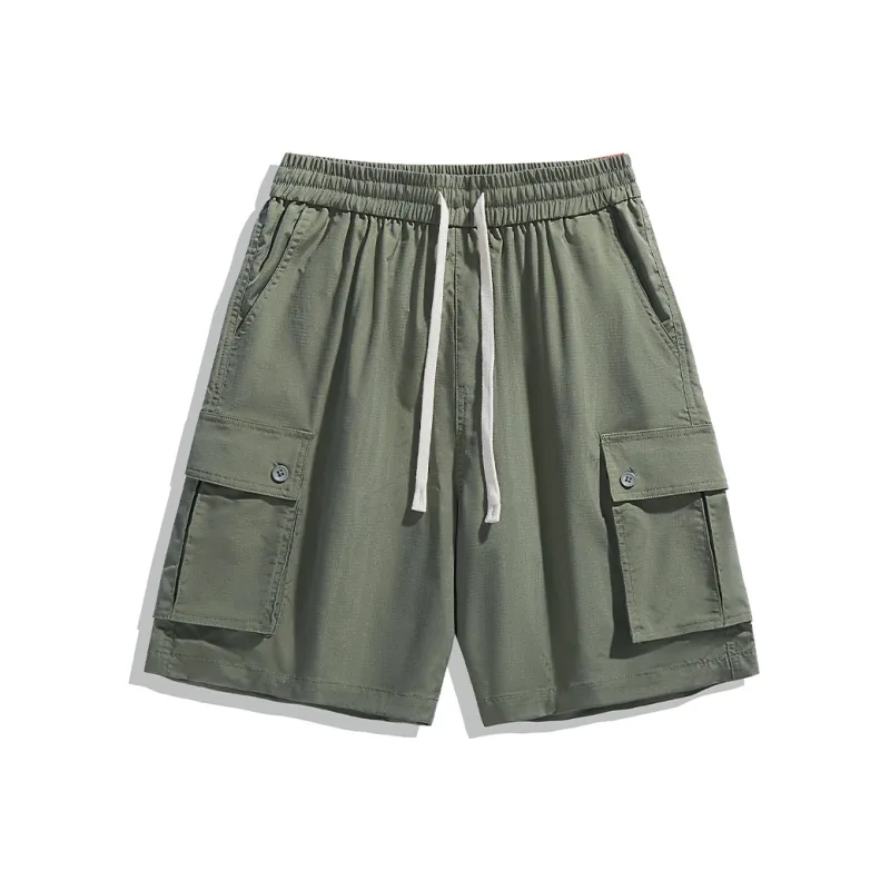 HEMC Cargo Shorts Unisex Army Green-0