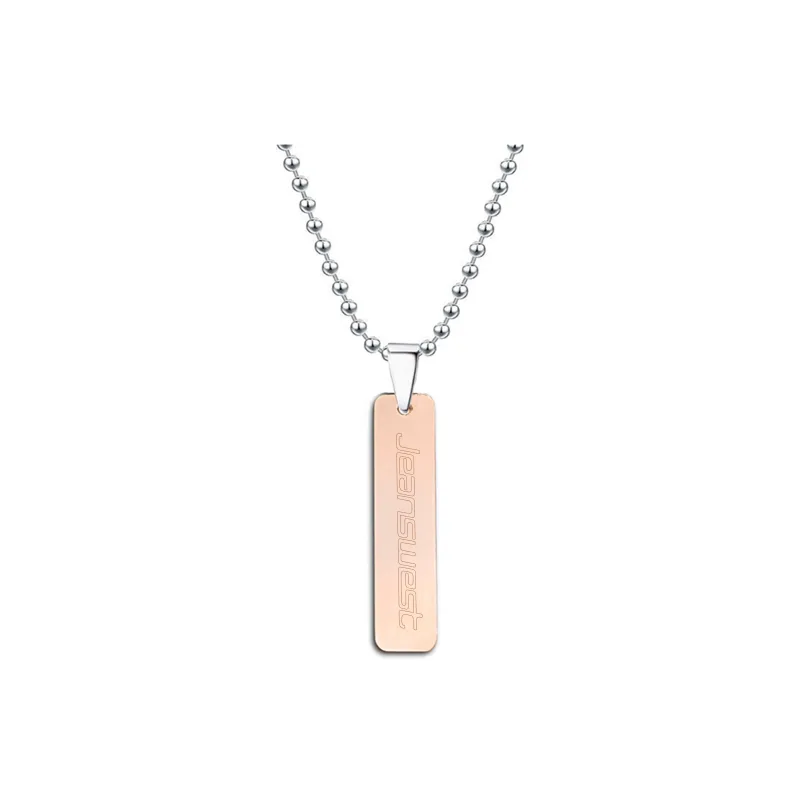 JEANSWEST Titanium Steel Necklaces Unisex-4