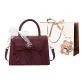Burgundy+Shopping Bag