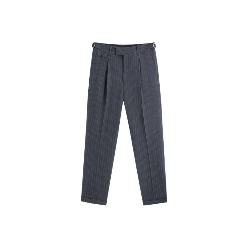 GXG Suit Trouser Men's Gray With White Stripes-0