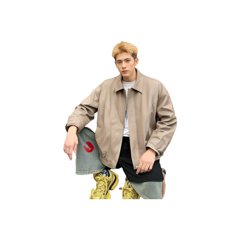 WARNING LIGHT Leather Jacket Unisex-1