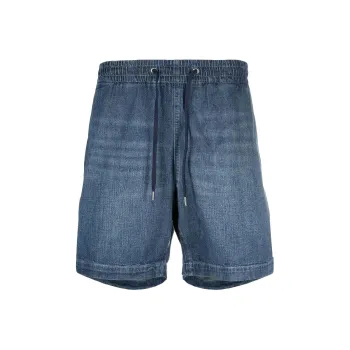 Polo Ralph Lauren Logo Embroidered Drawstring Denim Shorts