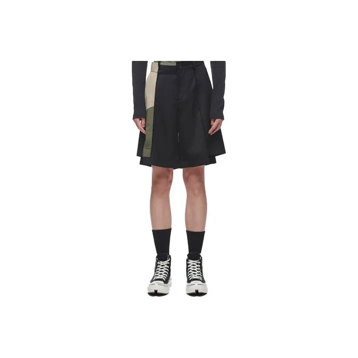 Feng Chen Wang Casual Shorts Men Black-0