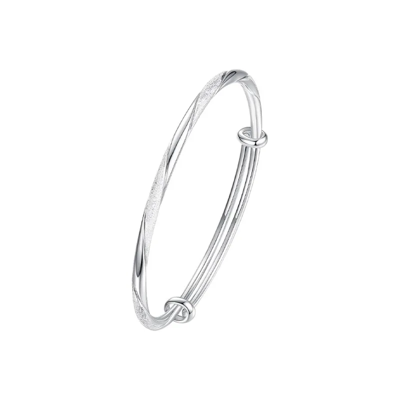 Ascending 999 Fine Silver Bangles Women's-0