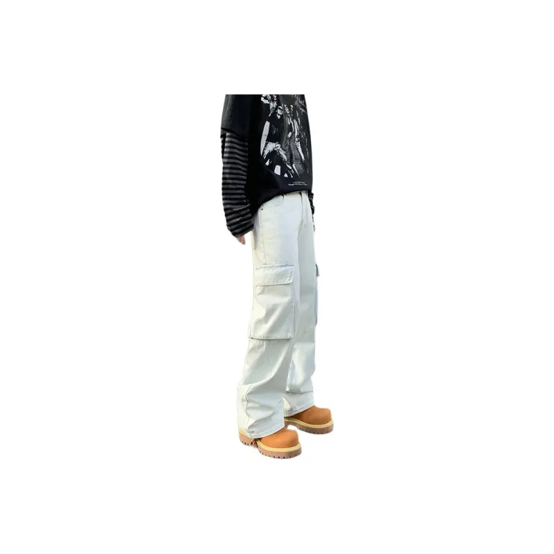 Caramella Cargo Pants Unisex White-0