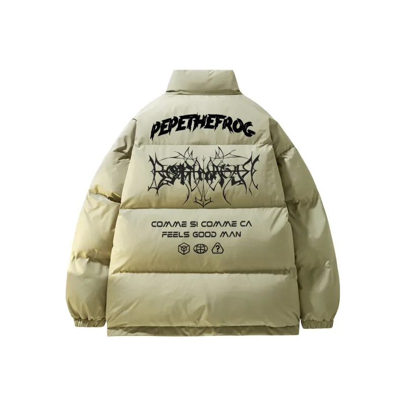 Pepe The Frog Puffer Jacket Unisex-10