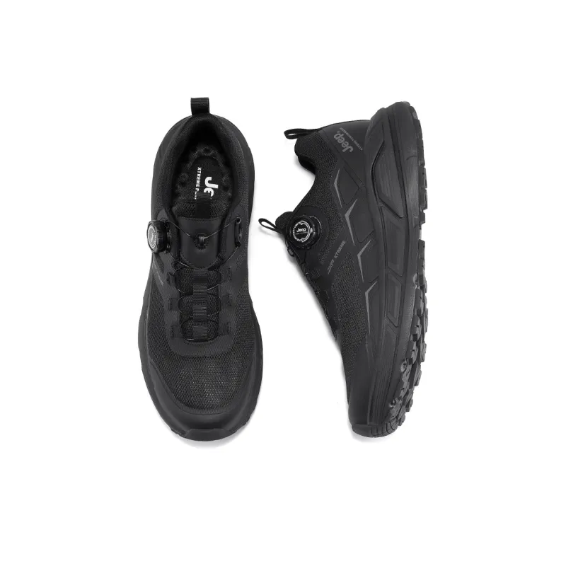 Jeep Slip Resistant, Height Increasing, Lightweight, And Breathable Low Top Running Shoes Men's Black-3