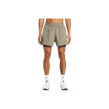 GYMSHARK SPORT 5' 2 IN 1 SHORTS Casual Shorts Men's Linen Brown