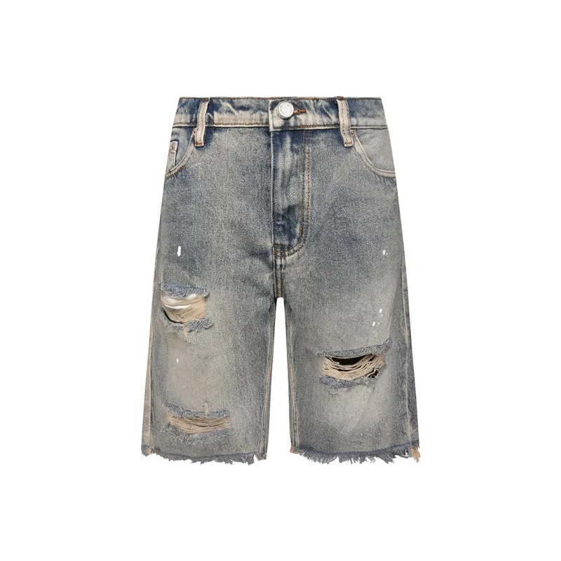 COOLALPACA Unisex Denim Shorts Swag-0