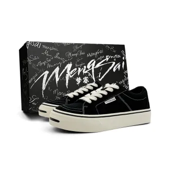 Mengsai Anti Slip Wear Resistant Low Top Canvas Shoes Men's Black