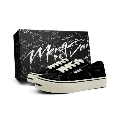 Mengsai Anti Slip Wear Resistant Low Top Canvas Shoes Men's Black