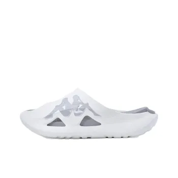 Kappa Slip Resistant Abrasion Resistant Slide Slippers Unisex White