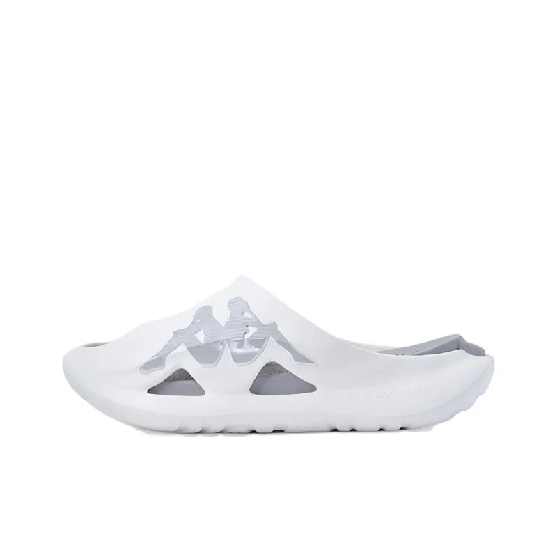 Kappa Slip Resistant Abrasion Resistant Slide Slippers Unisex White-0