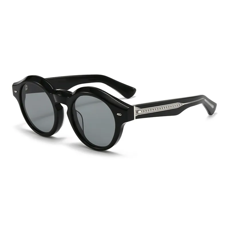 ROLLOTD Plate Frame Round Sunglasses Unisex-0