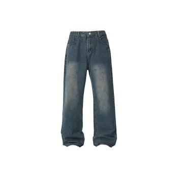 LANGWEIZHE Jeans Unisex Blue