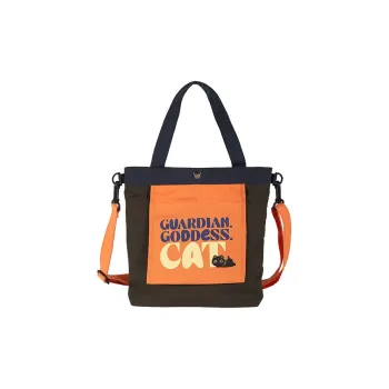 The British Museum Fabric Crossbody Handbag Regular Unisex Orange