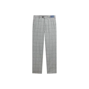 ZIOZIA Suit Trousers Men Gray