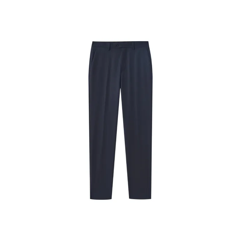GOLDLION Spring Summer Suit Trouser Slim Fit Men's Black/Navy Blue-0