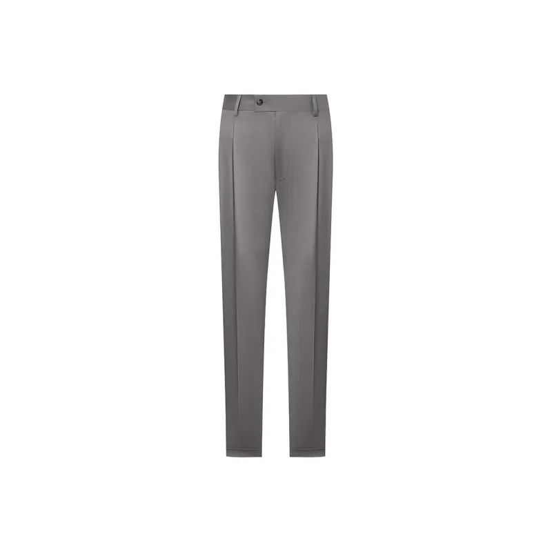 SAINT ANGELO Suit Trouser Men's Sheepskin Curl Brown Natural-0