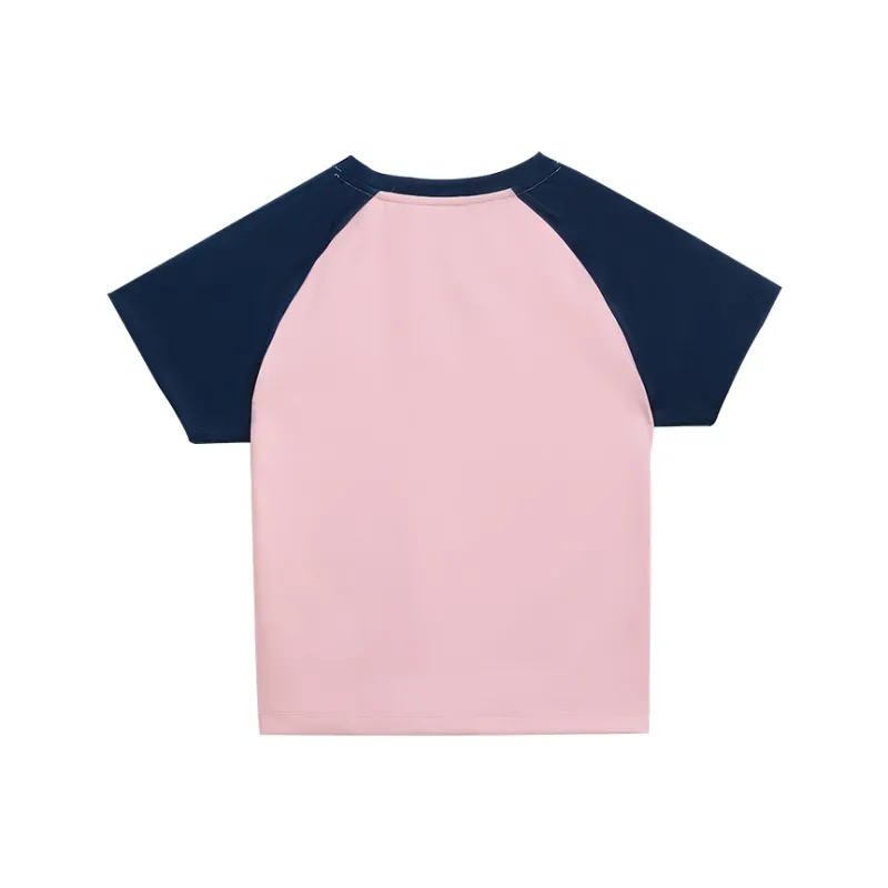 Kawasaki Panda Collection Badminton Jersey Women's Blue Pink-1