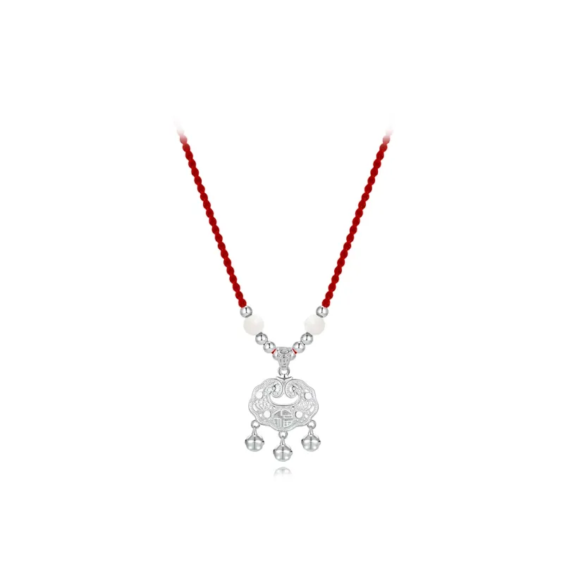Muyan White Jade Bodhi Necklaces Unisex-3
