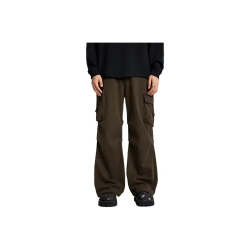 AHAH Casual Pants Men Brown Brown