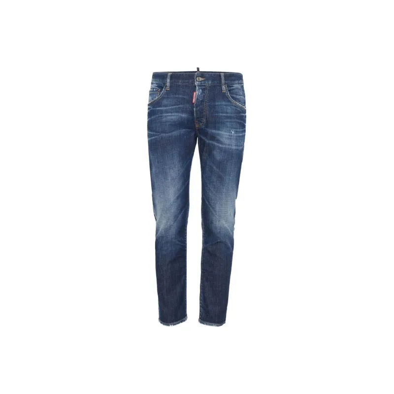 DSQUARED 2 Dark Basic Wash Skater Jeans-0