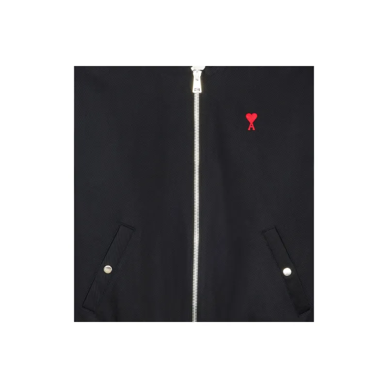 Ami Paris Ami De Coeur Zip up Bomber Jacket-3